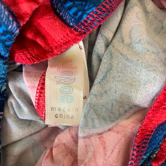 Lularoe Tween Oragami Bears Solid legging Bundle - Picture 8 of 8